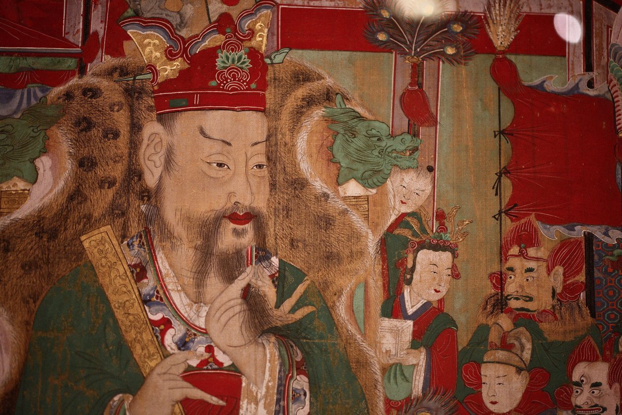 Ogwan, Cehennemin Dördüncü Kralı (detay), 1798 by Korean School