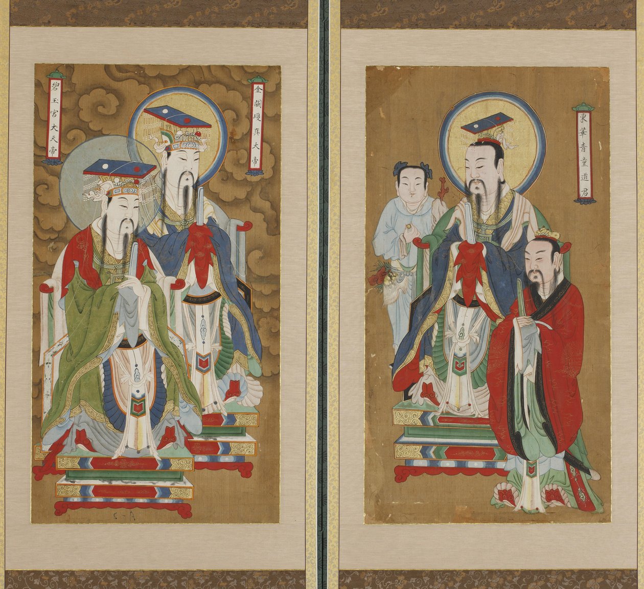 Alay Sahnesi, Choson hanedanı (kağıt ve ipek üzerine renkli) by Korean School