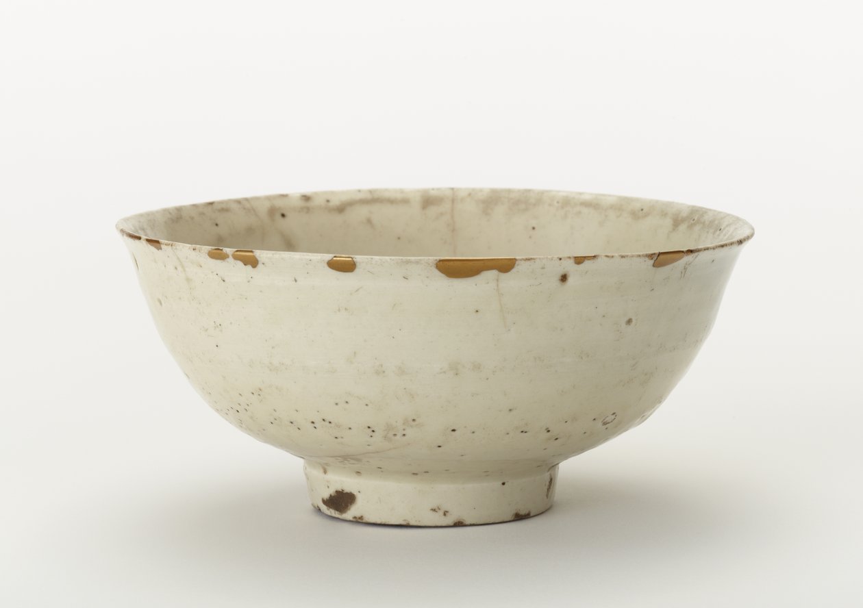 Çay kasesi (koraijawan), 16. yüzyılın sonu - 17. yüzyılın başı (şeffaf sırlı porselen, altın cila onarımları) by Korean School