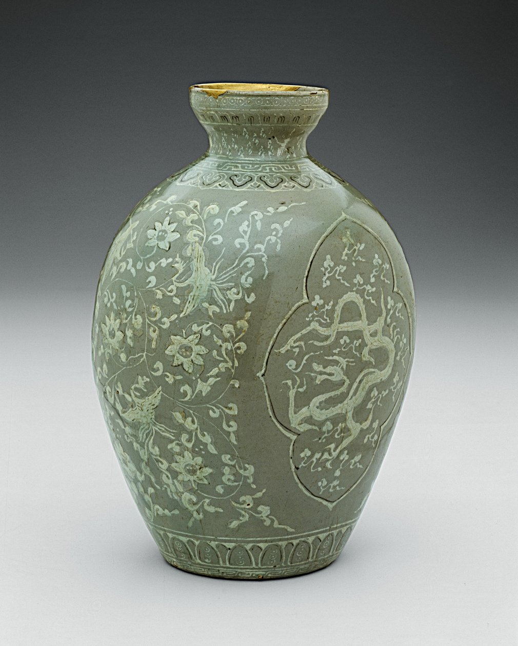 Dragon ve Phoenix, Goryeo hanedanı ile vazo by Korean School
