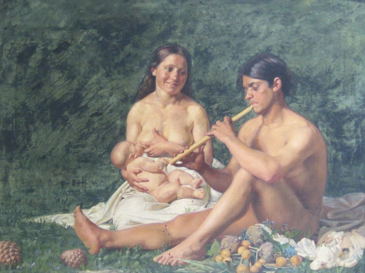 Jubal ve ailesi by Kristian Zahrtmann