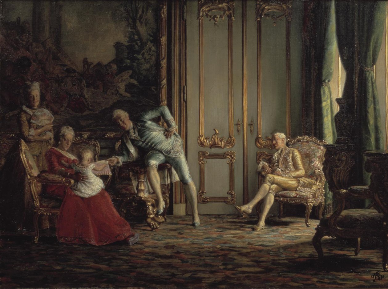 Geçen Yüzyıldan Bir İç Mekan. Christian VII Mahkemesi