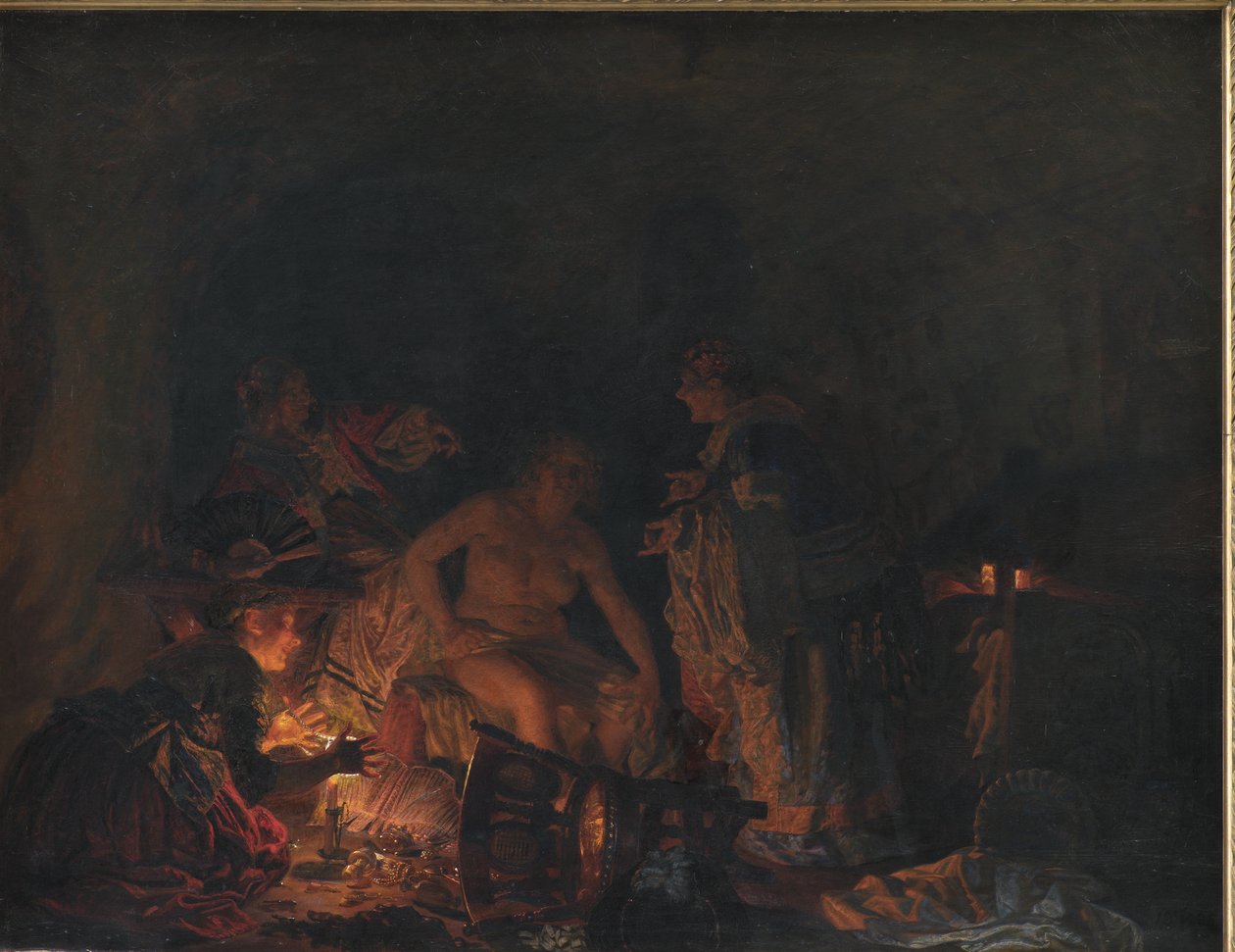 Leonora Christina Hapishanede İnceleniyor by Kristian Zahrtmann