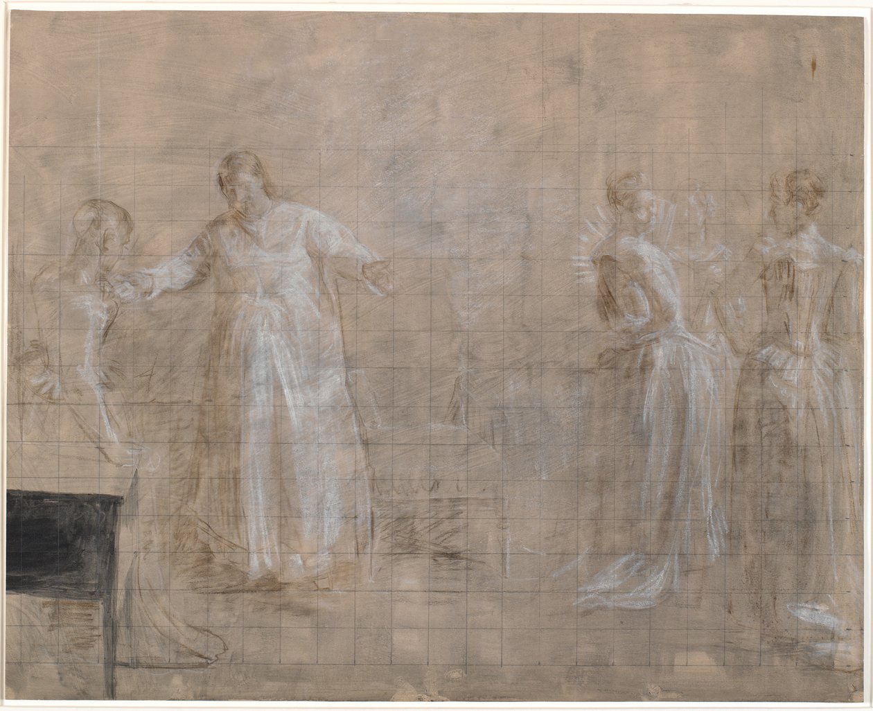 Leonora Christine, Kraliçe Charlotte Amalie tarafından hapishaneyi ziyaret etti by Kristian Zahrtmann