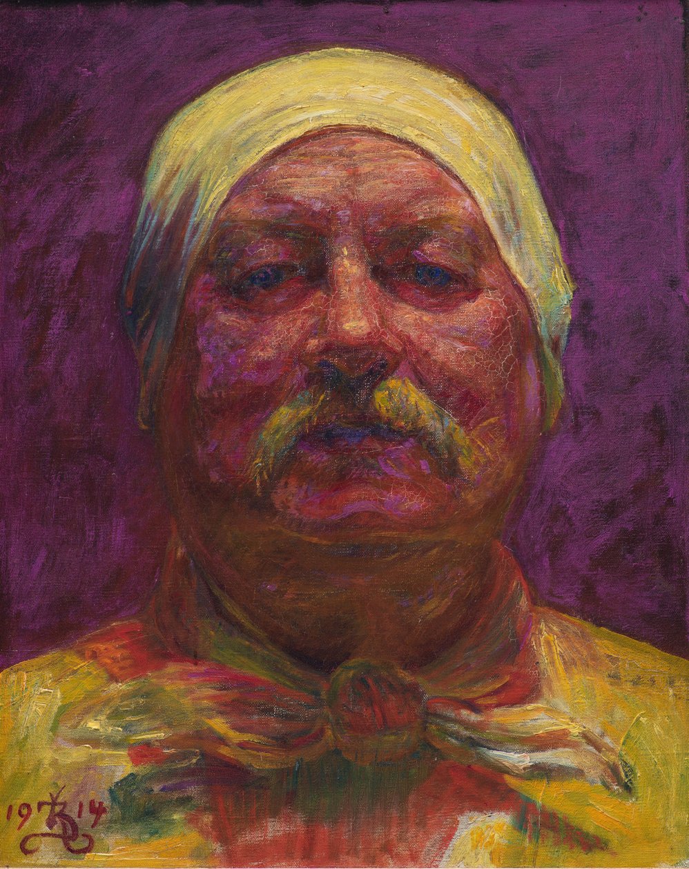 Otoportre, 1914. by Kristian Zahrtmann