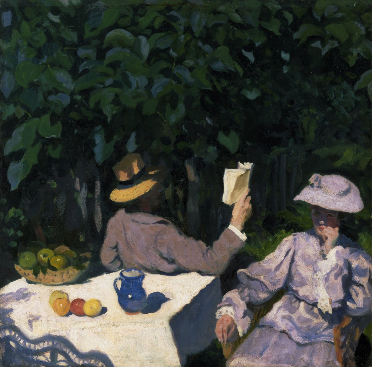 Güneşli Sabah, 1905 (petrol) by Károly Ferenczy