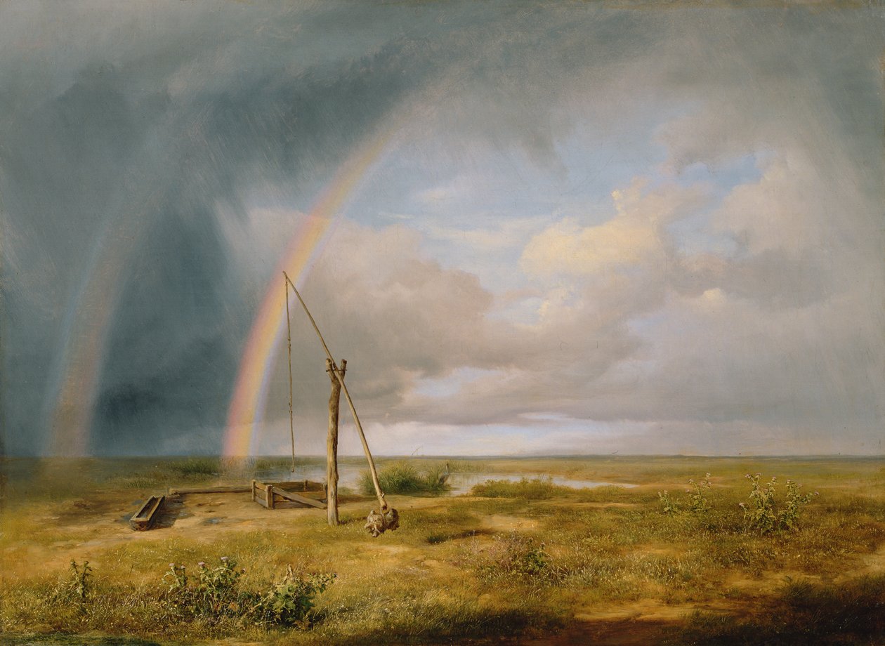 Bir Gökkuşağına Karşı Eh, 19. yüzyıl by Károly Markó