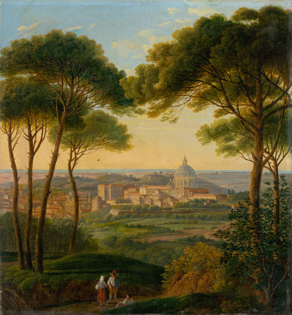 Bir İtalyan Şehrinin Görünümü by Károly Markó the Younger