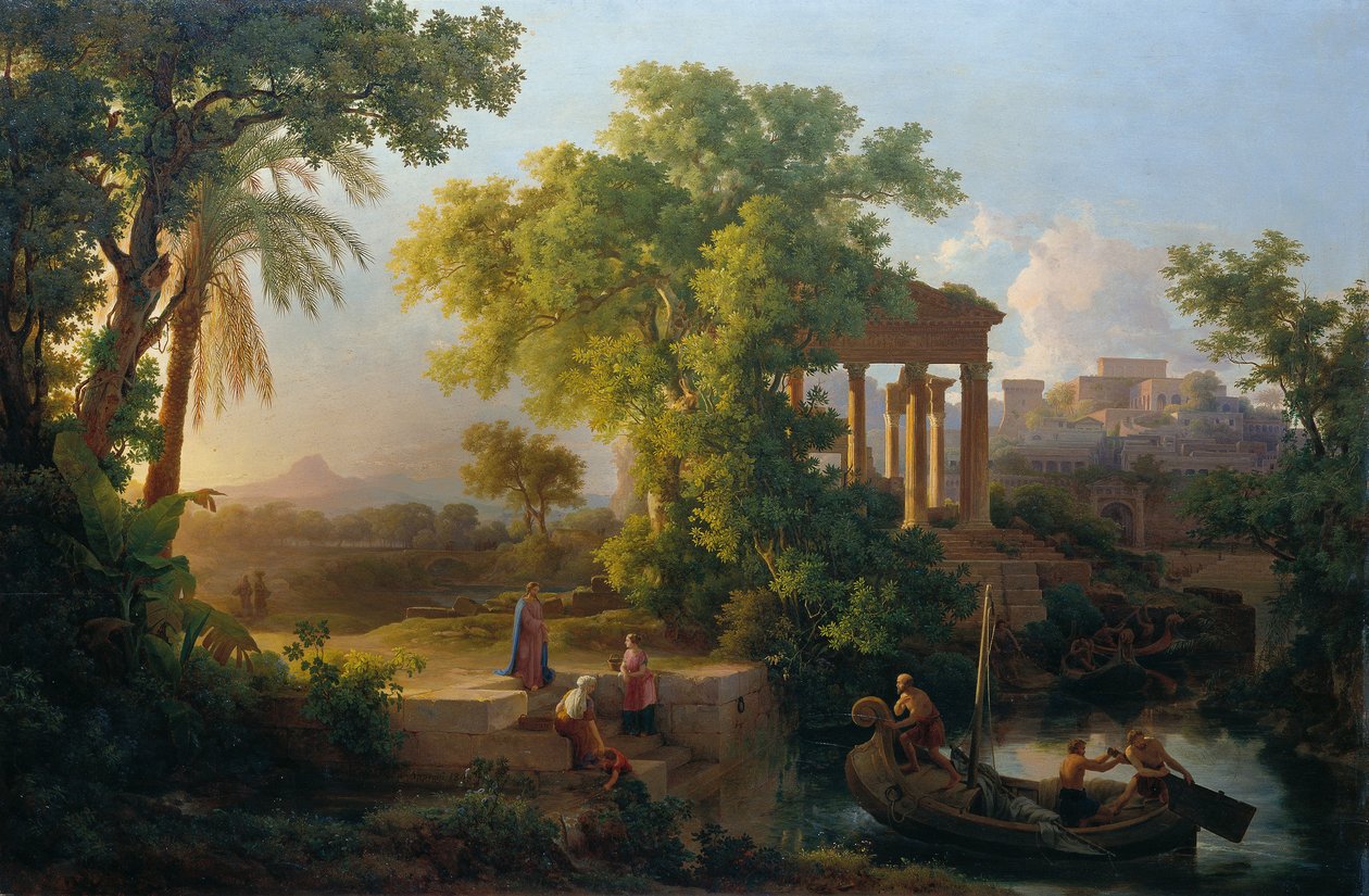 Aziz Petrus'un Çağrılmasıyla Manzara by Károly Markó d. Ä.