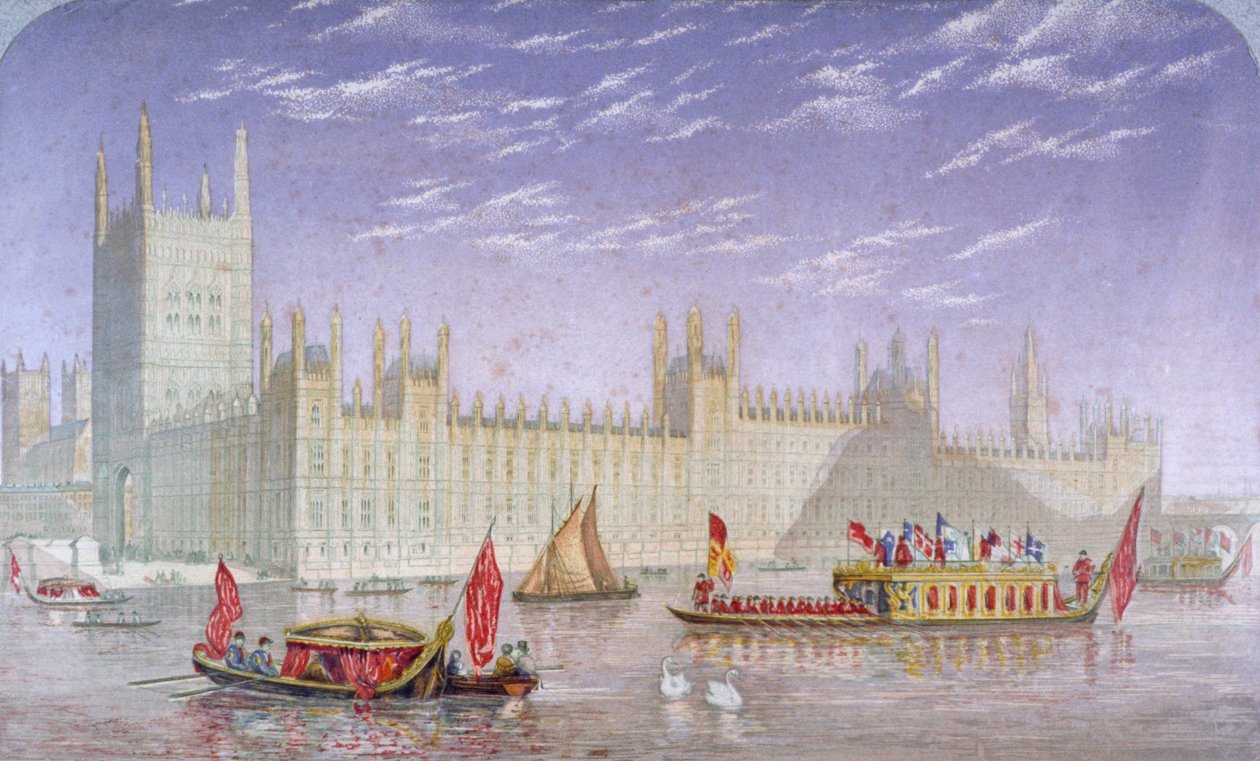 Westminster Sarayı, Londra, c1850 by Kronheim and Co