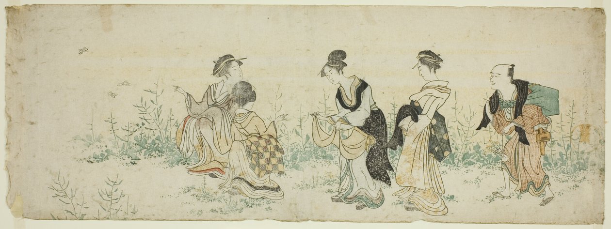 Bahar Çiçekleri Toplama by Kubo Shunman