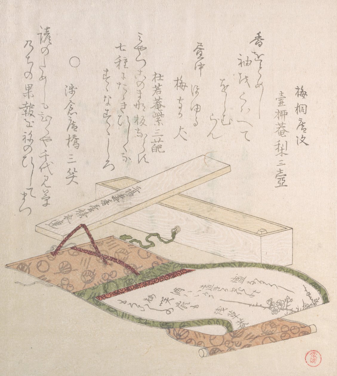 Kakemono ve Kutusu, 18.-19. yüzyıl. by Kubo Shunman