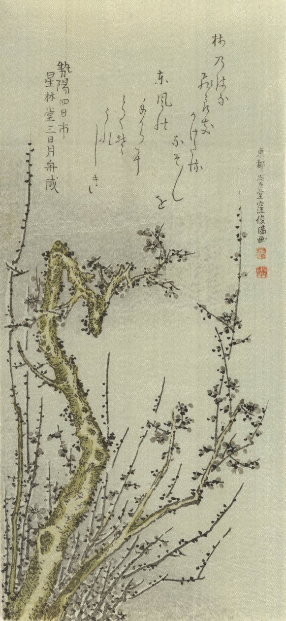 Yaşlı Erik Ağacı, 1796. by Kubo Shunman