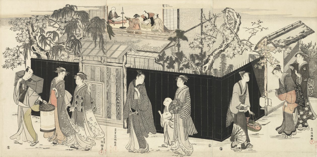 Bir Şiir Buluşmasından Dönüş, c.1785-89 by Kubo Shunman