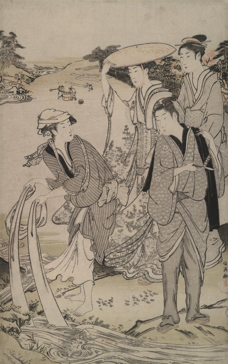 Altı Mücevher Nehrinden Musashi Eyaletindeki Tamagawa by Kubo Shunman