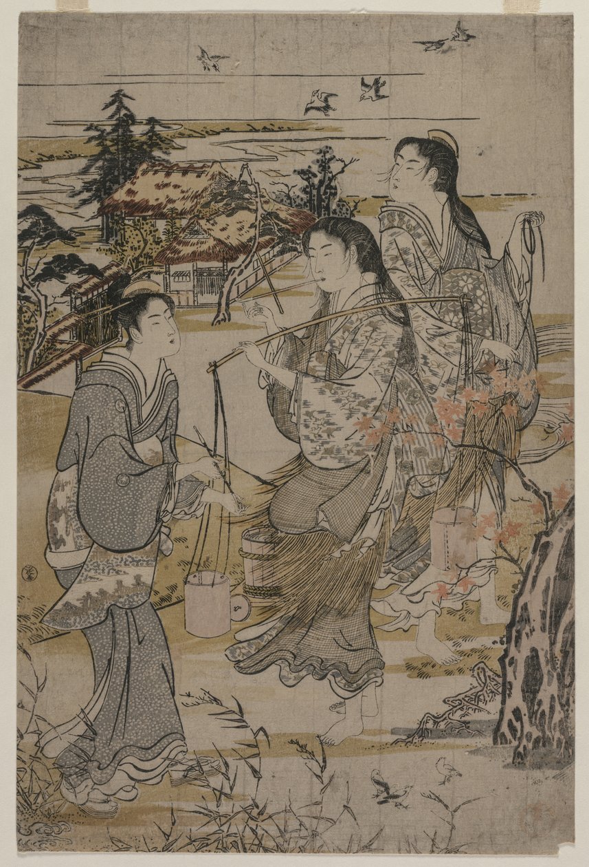 Tuz Kovalı Kadınlar, Mutsu Eyaletindeki Noda Tama Nehri, 1780
