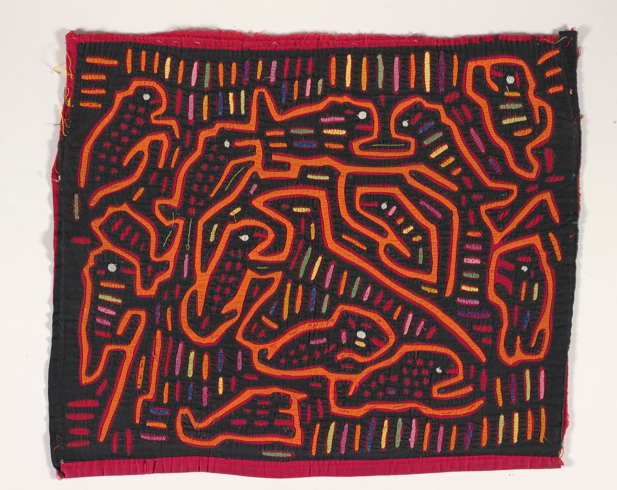 Gömlek Paneli (mola), 1950 dolayları (aplikeli pamuk) by Kuna Indian Culture