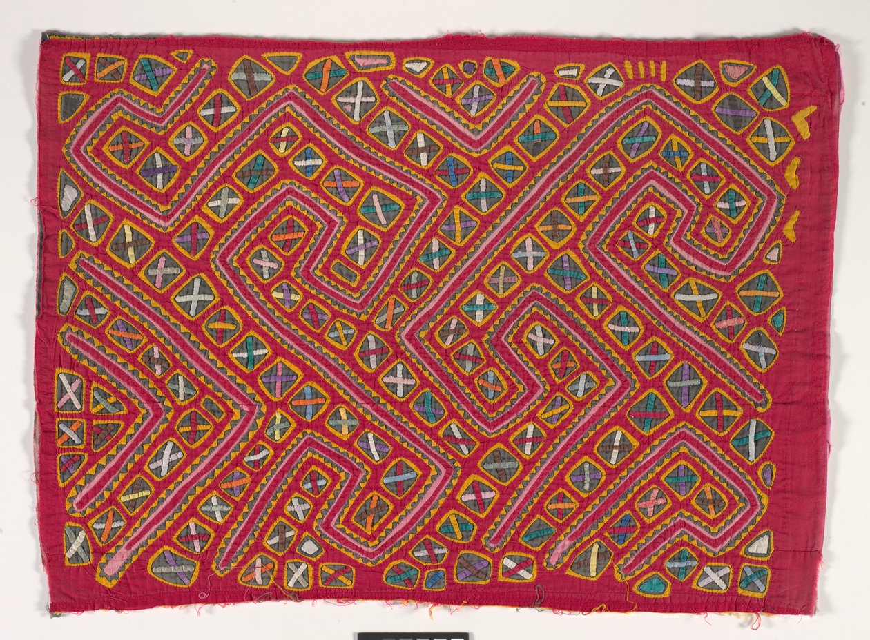 Gömlek Paneli (mola), 1950 dolayları (aplikeli pamuk) by Kuna Indian Culture