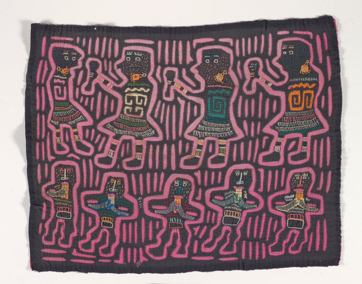 Gömlek Paneli (mola), 1950 dolayları (aplikeli pamuk) by Kuna Indian Culture