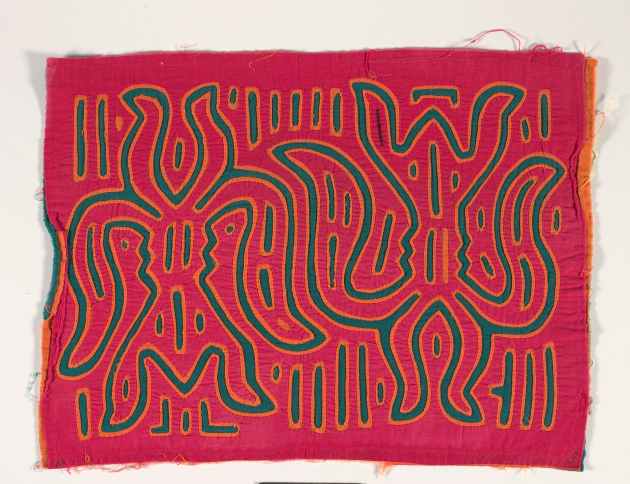 Gömlek Paneli (mola), 1950 dolayları (aplikeli pamuk) by Kuna Indian Culture