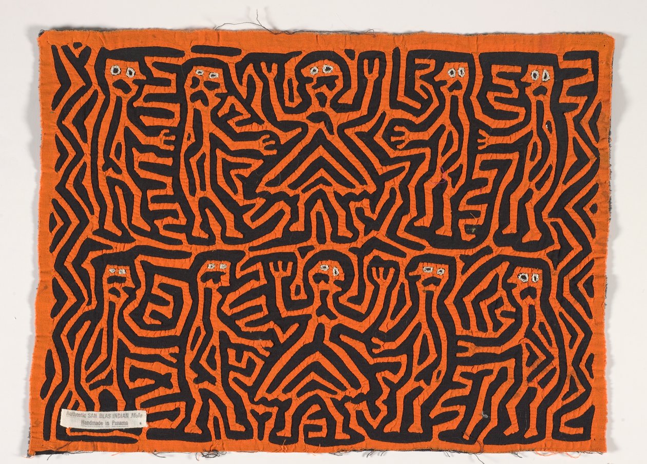 Gömlek Paneli (mola), 1950 dolayları (aplikeli pamuk) by Kuna Indian Culture