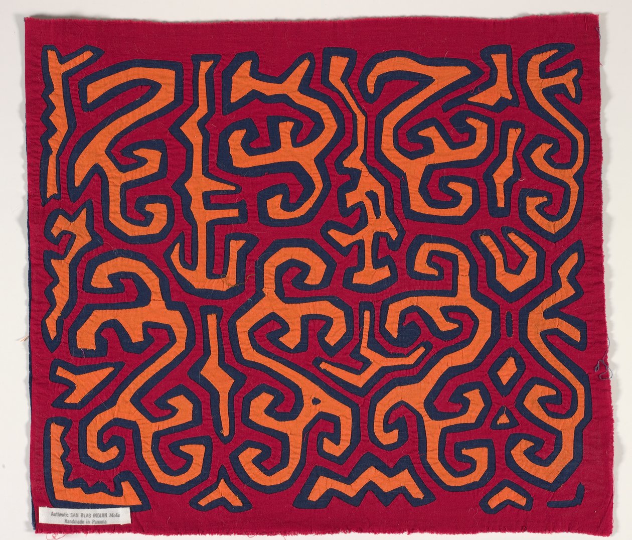 Gömlek paneli (mola) (aplikeli pamuklu) by Kuna Indian Culture