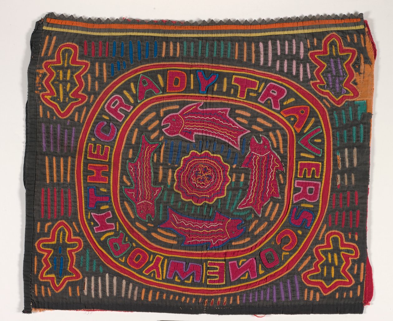 Gömlek paneli (mola) (aplikeli pamuklu) by Kuna Indian Culture