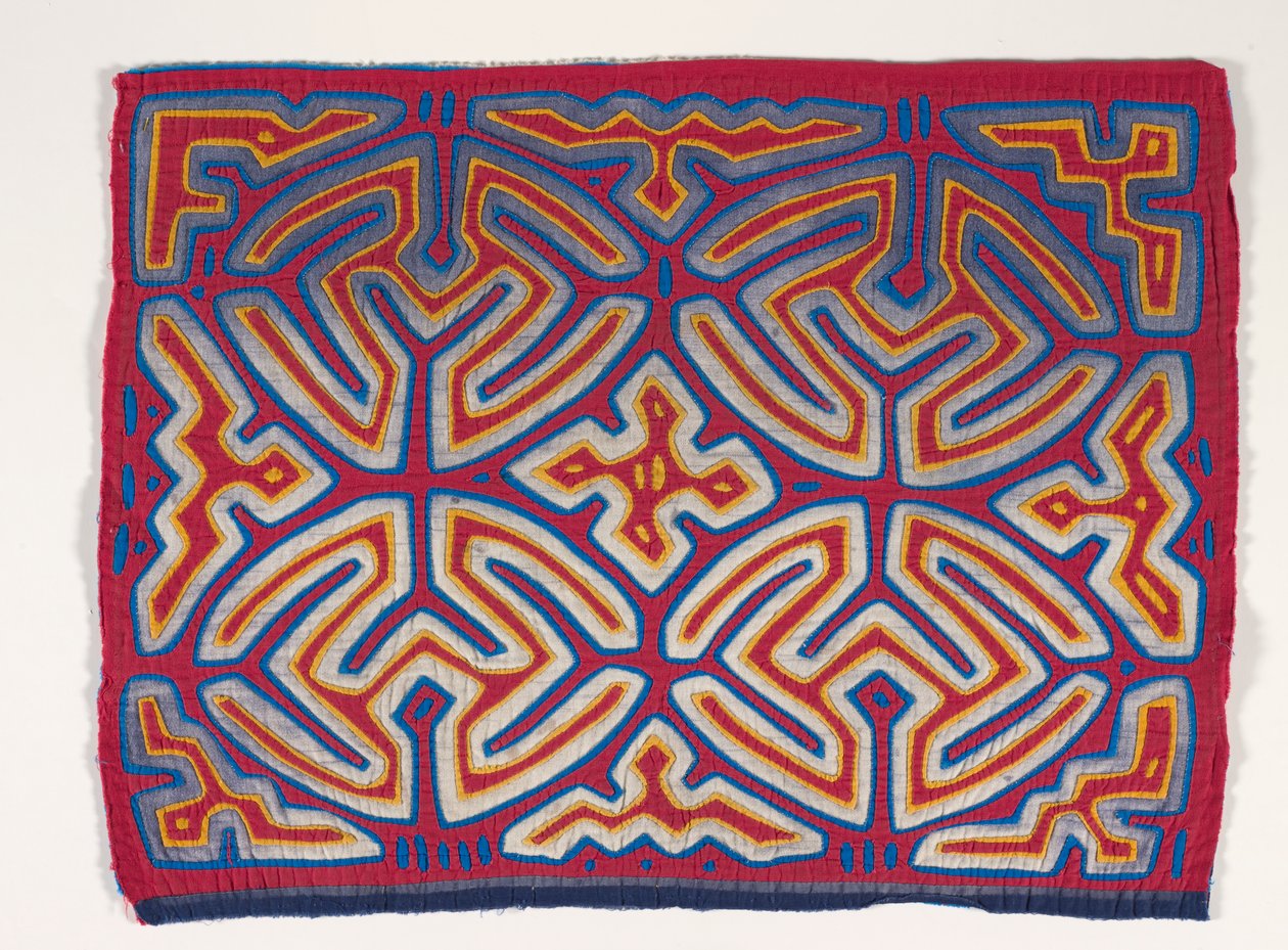 Gömlek paneli (mola) (aplikeli pamuklu) by Kuna Indian Culture
