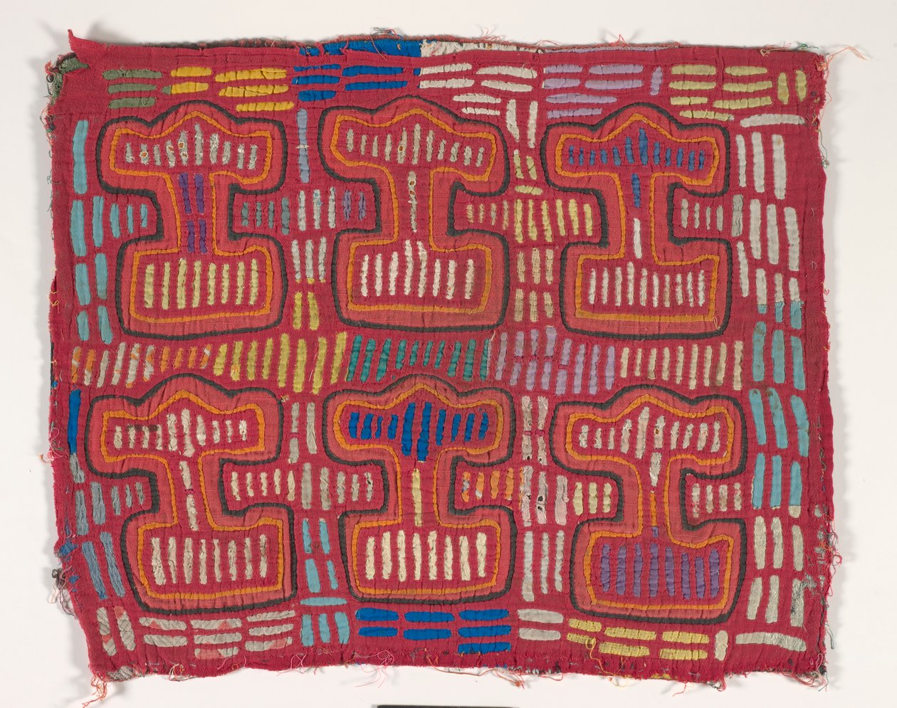 Gömlek paneli (mola) (aplikeli pamuklu) by Kuna Indian Culture