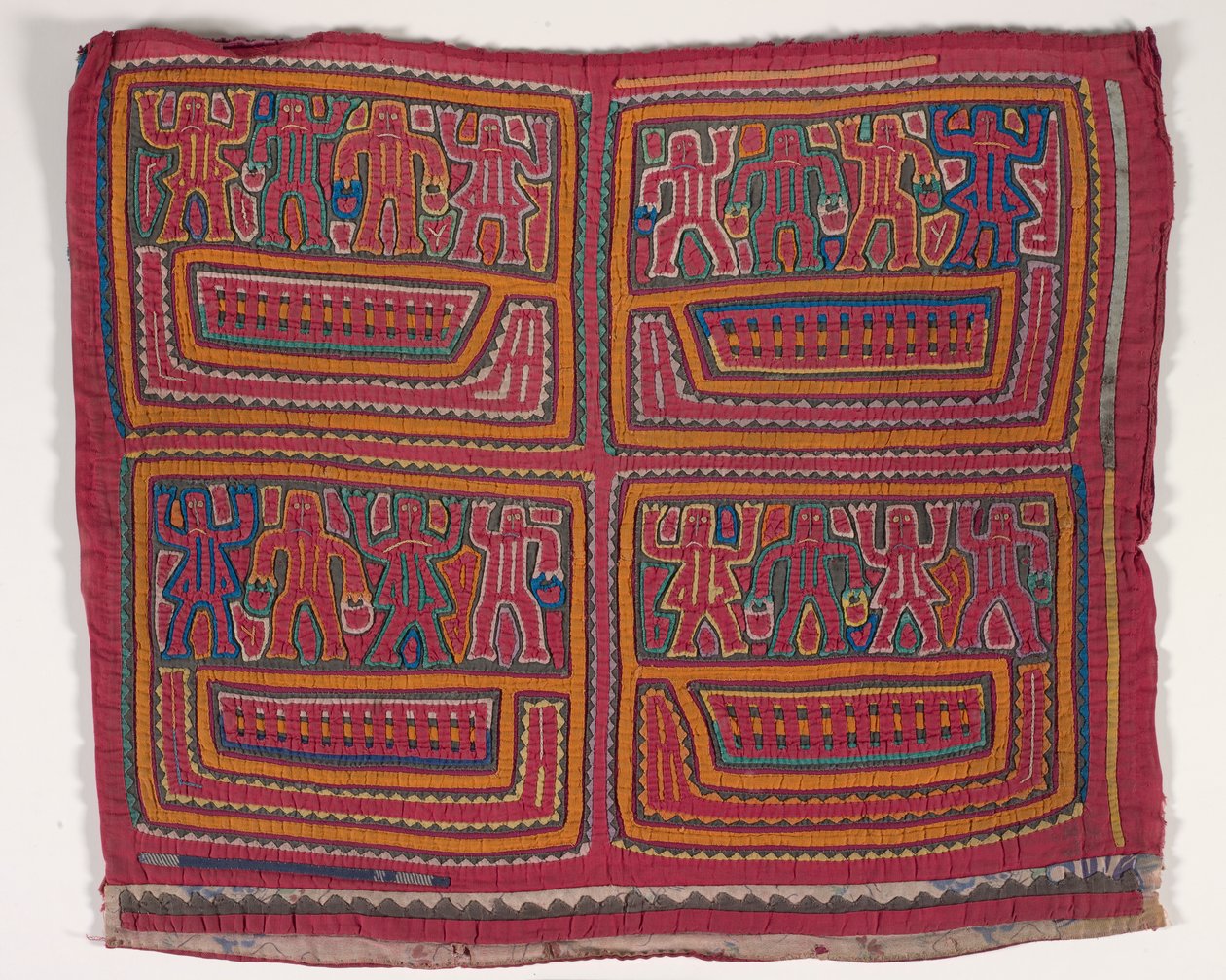 Gömlek paneli (mola) (aplikeli pamuklu) by Kuna Indian Culture