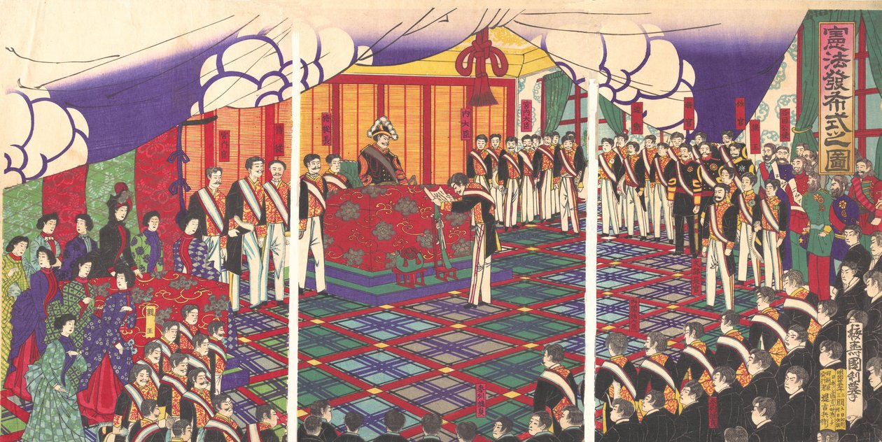 Anayasanın Çıkarılmasına Bakış, Mart 1889. by Kunitoshi