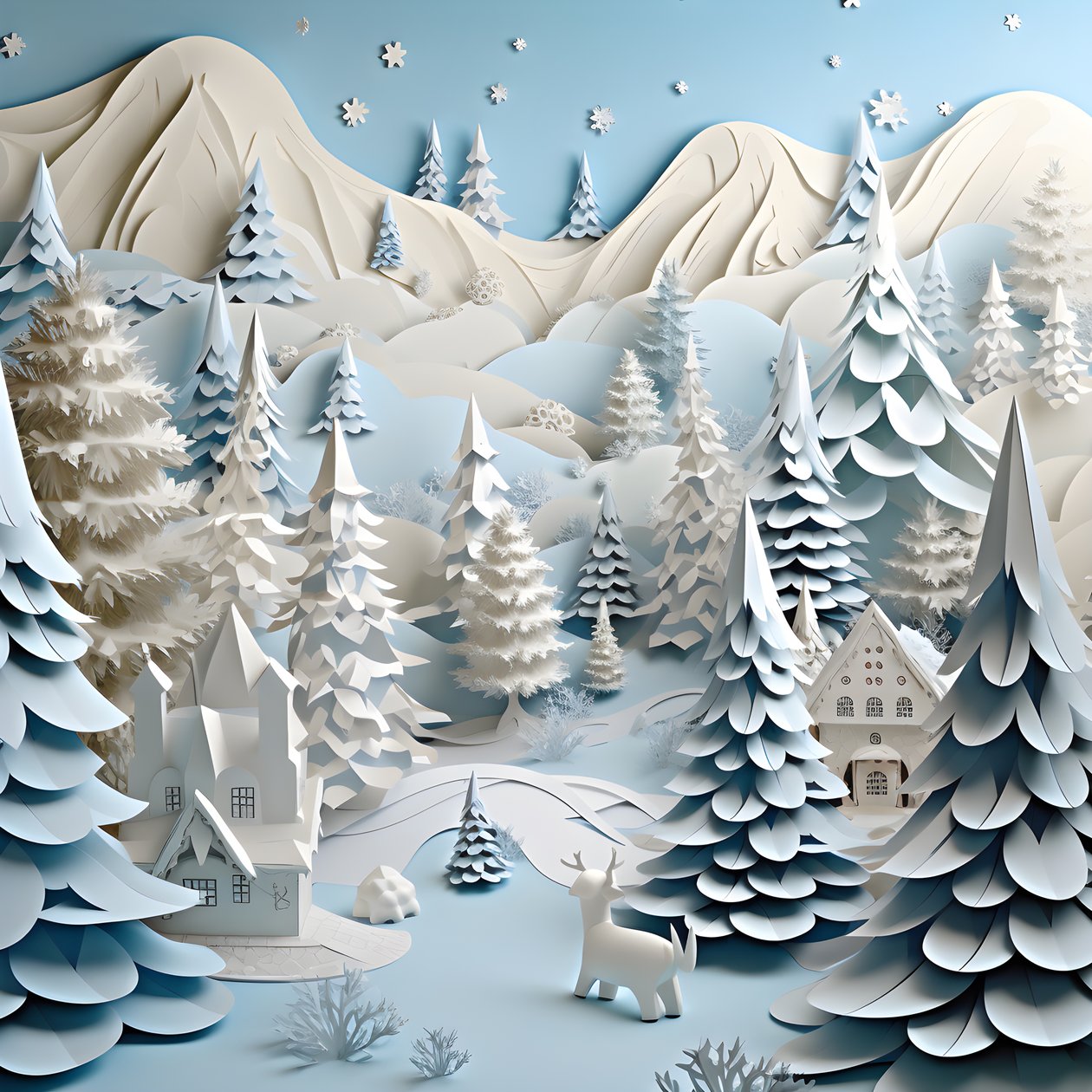 3D Karlı Noel 3 by Kurt Heppke