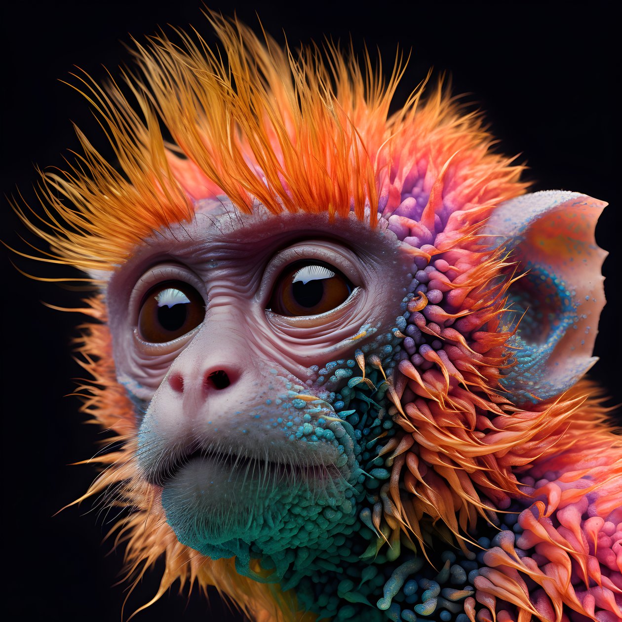 Renk 3 maymun by Kurt Heppke