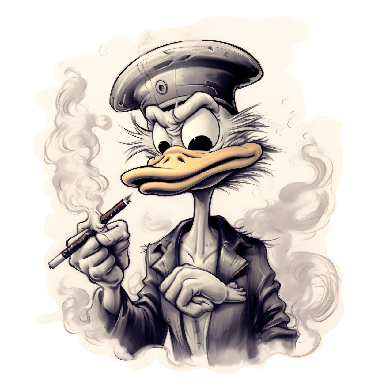 Scrooge McDuck, büyük bir esrar esrar içiyor. 1 by Kurt Heppke