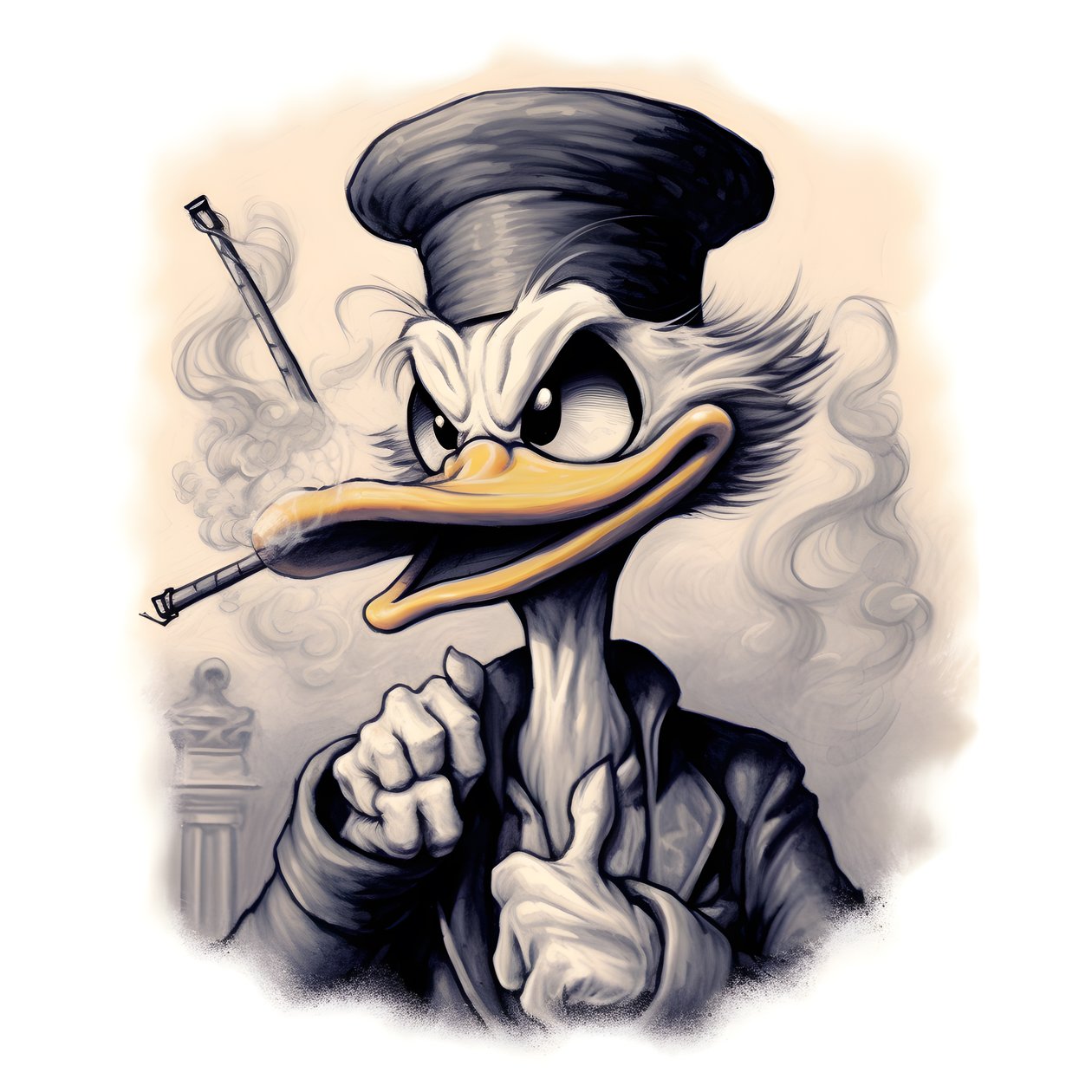 Scrooge McDuck, büyük bir esrar esrarı içiyor 3 by Kurt Heppke