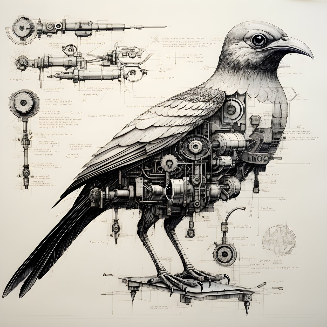 Da Vinci 1#39;den buharlı mekanik kuş planları by Kurt Heppke