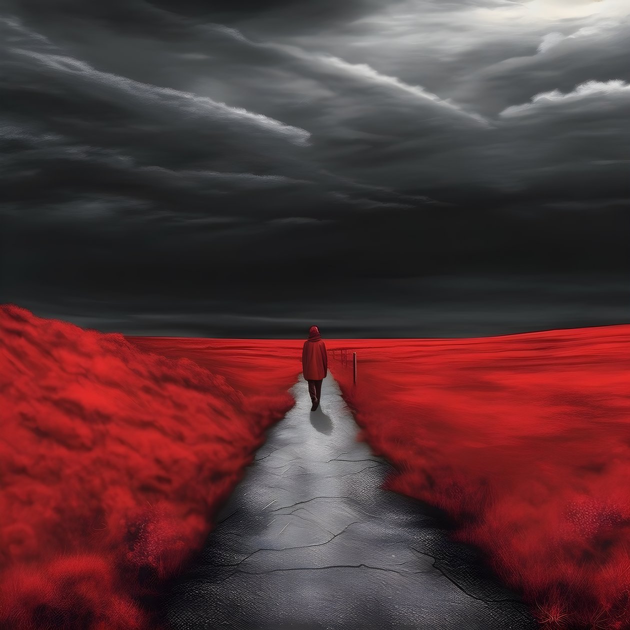 Uzun bir kırmızı yol. Gitmek. Hiç yürümemiş kahraman gibi. 3 by Kurt Heppke