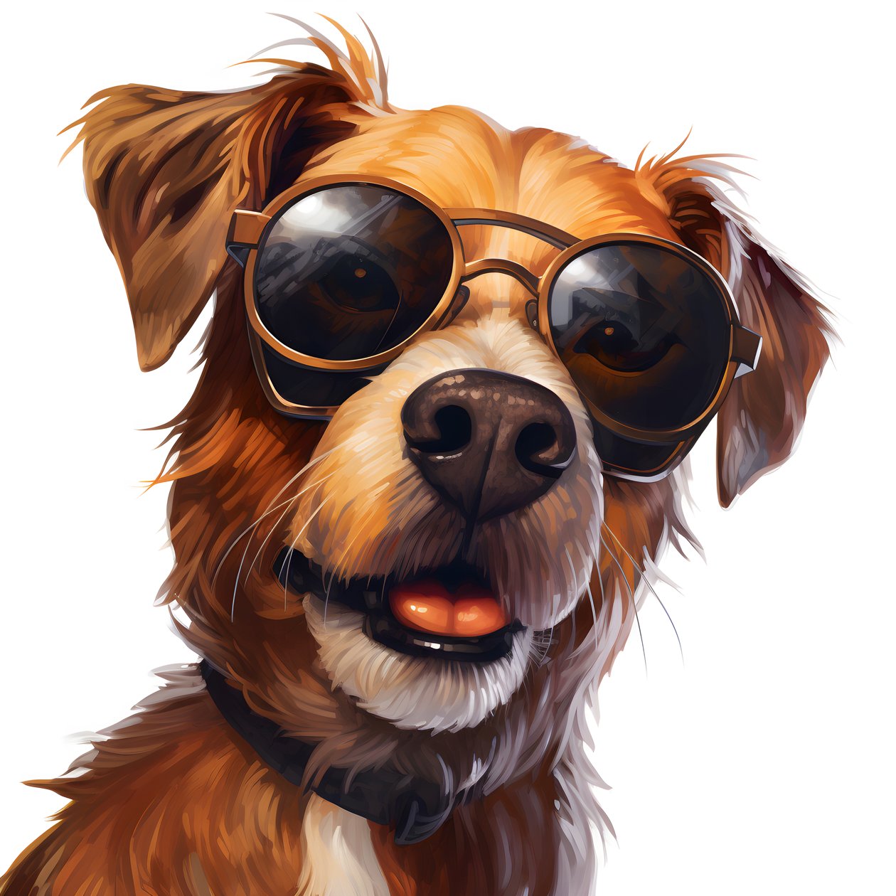 Köpek, çizgi film, güneş gözlüğü 3 by Kurt Heppke