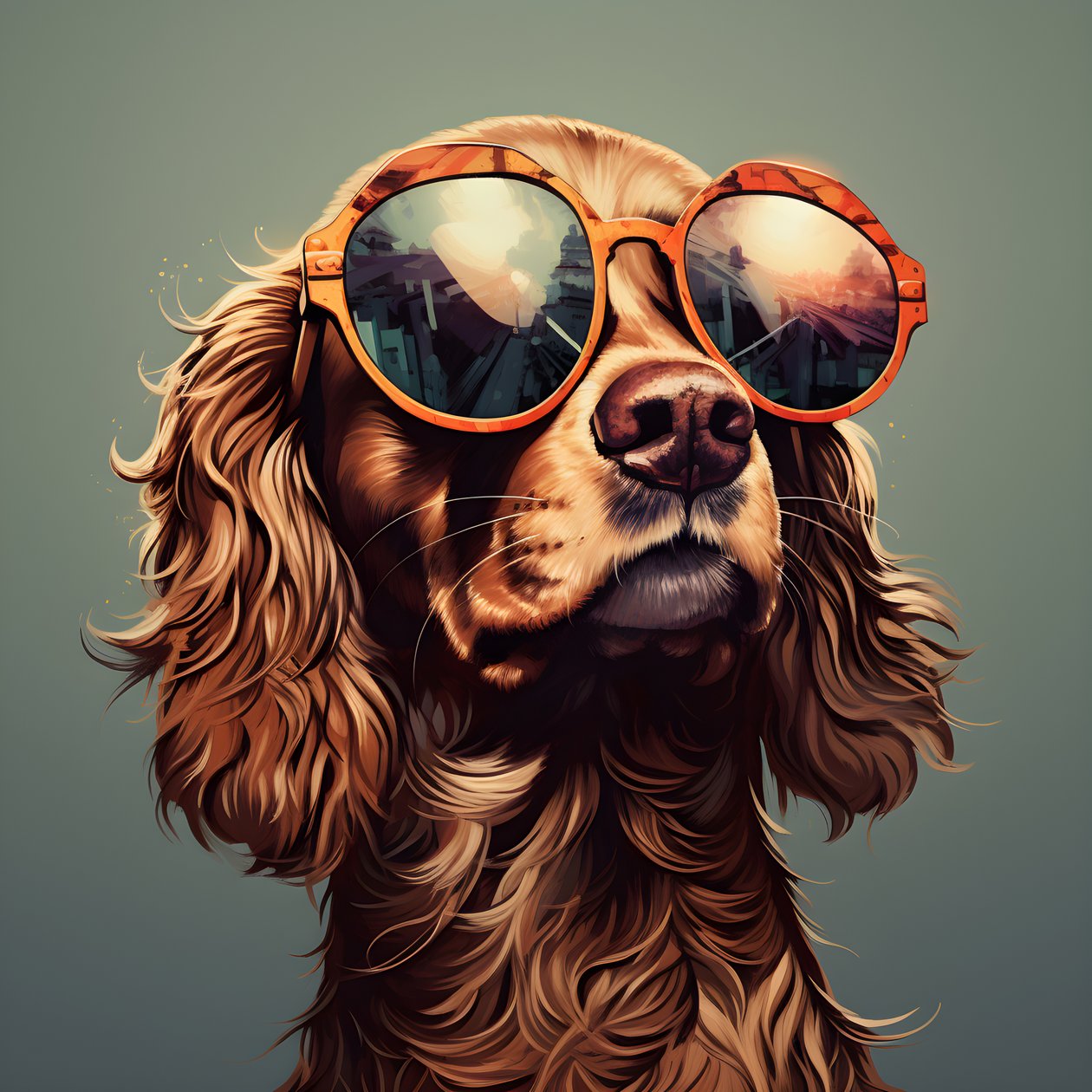 Köpek, çizgi film, güneş gözlüğü 4 by Kurt Heppke