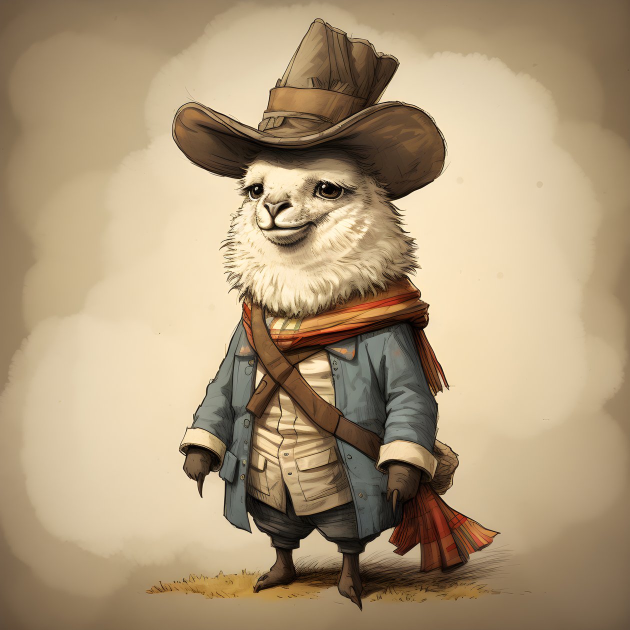 Lama, 18. yüzyıl Amerika 1 by Kurt Heppke