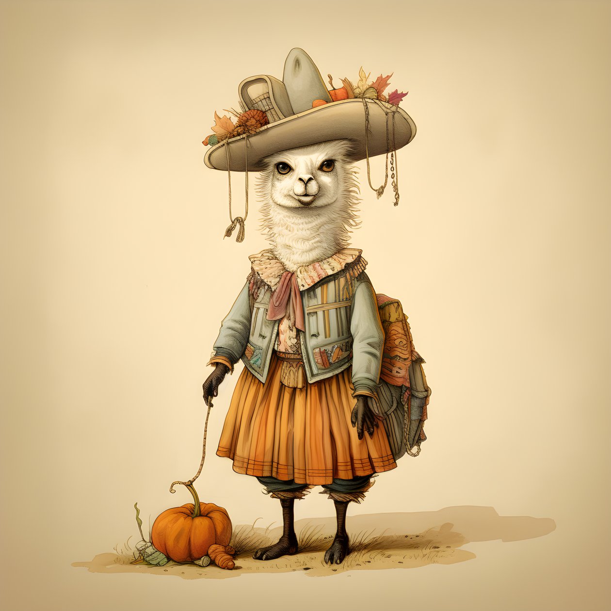 Lama, 18. yüzyıl Amerikası 3 by Kurt Heppke