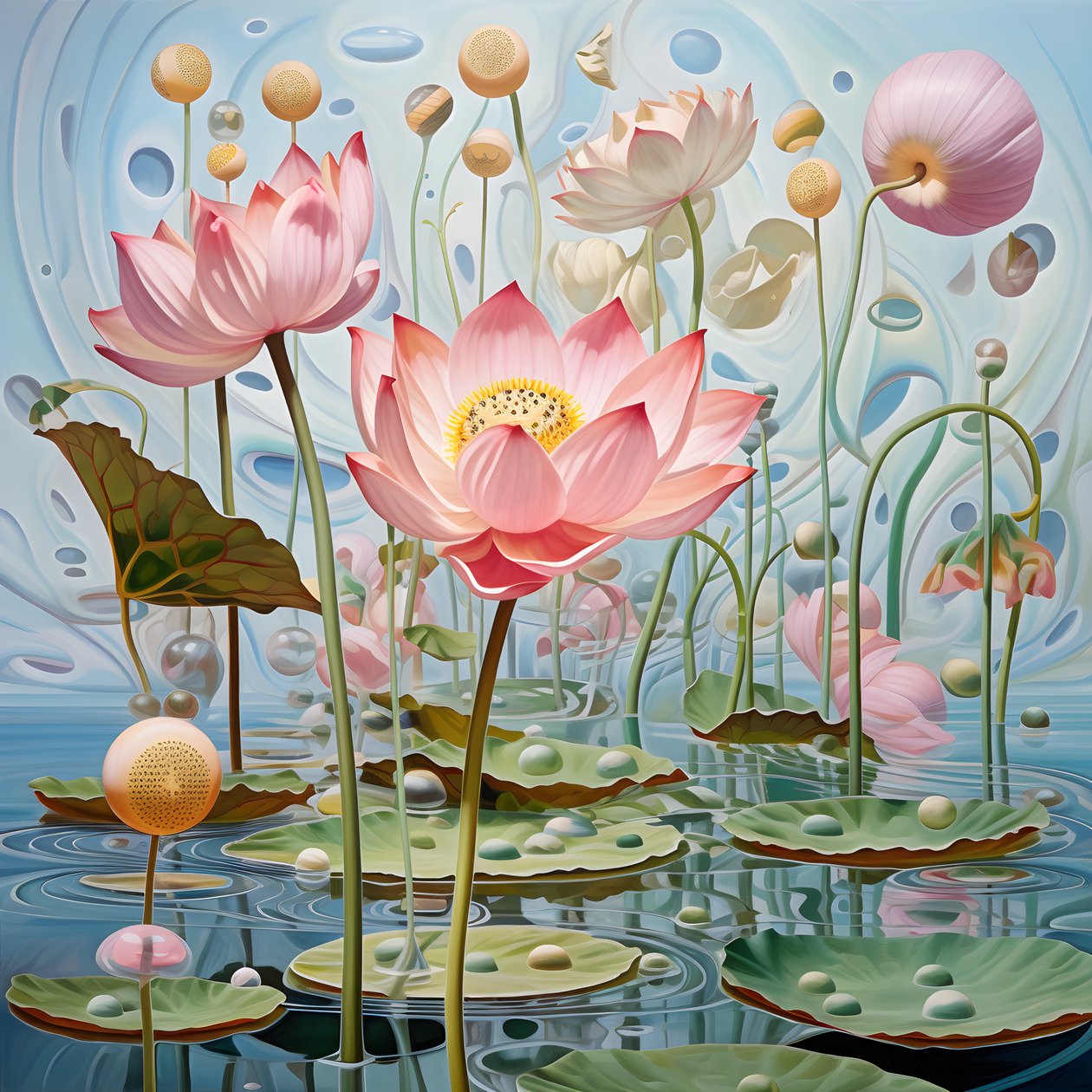 Lotus çiçekleri birlikte çekim 1 by Kurt Heppke
