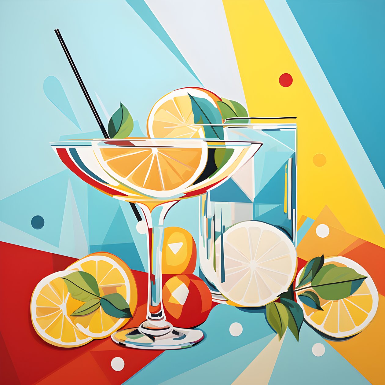 Limon posteri, limonlu kokteyller, nane 4 by Kurt Heppke