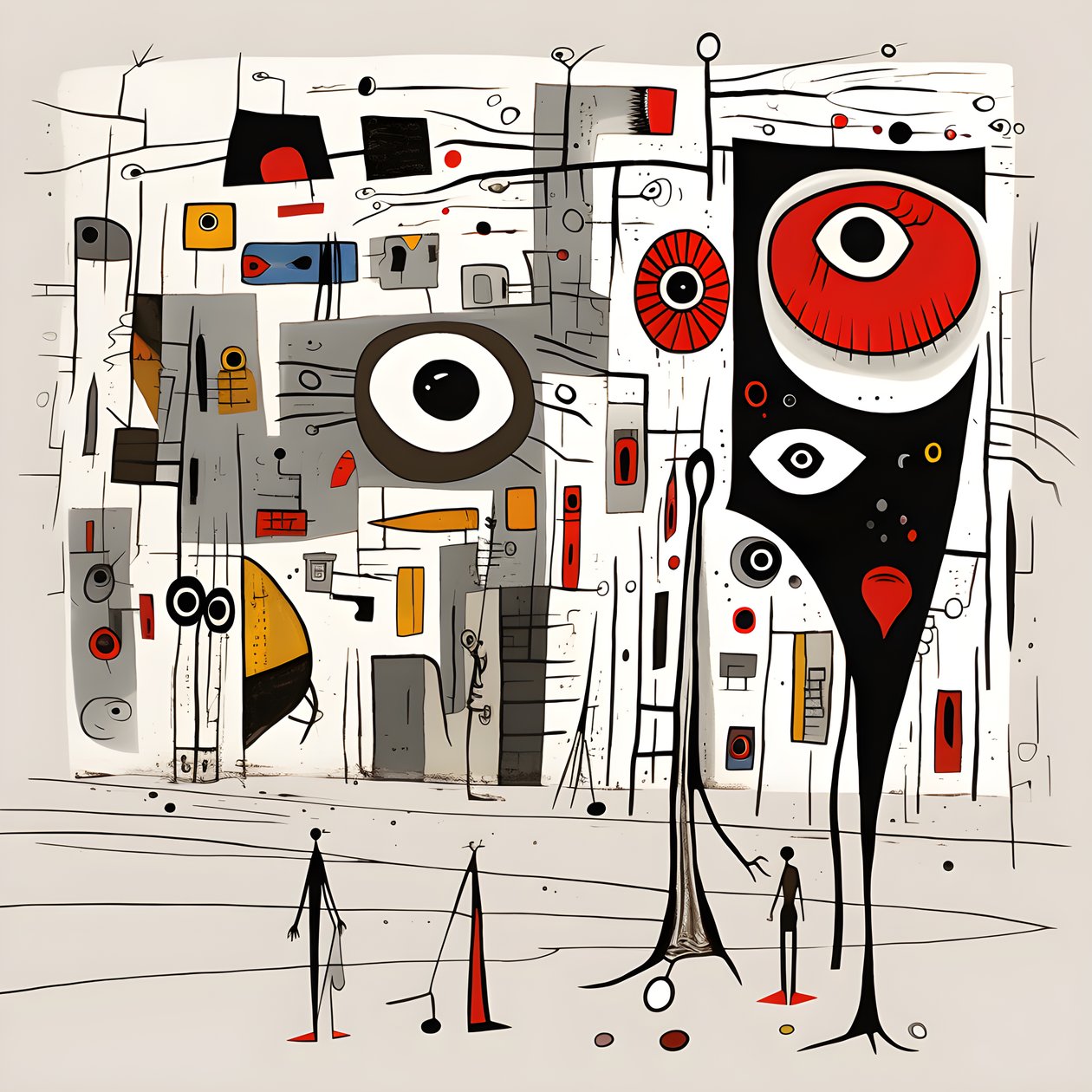 Joan Miró'nun gerçeküstü çizimleri. 4 by Kurt Heppke