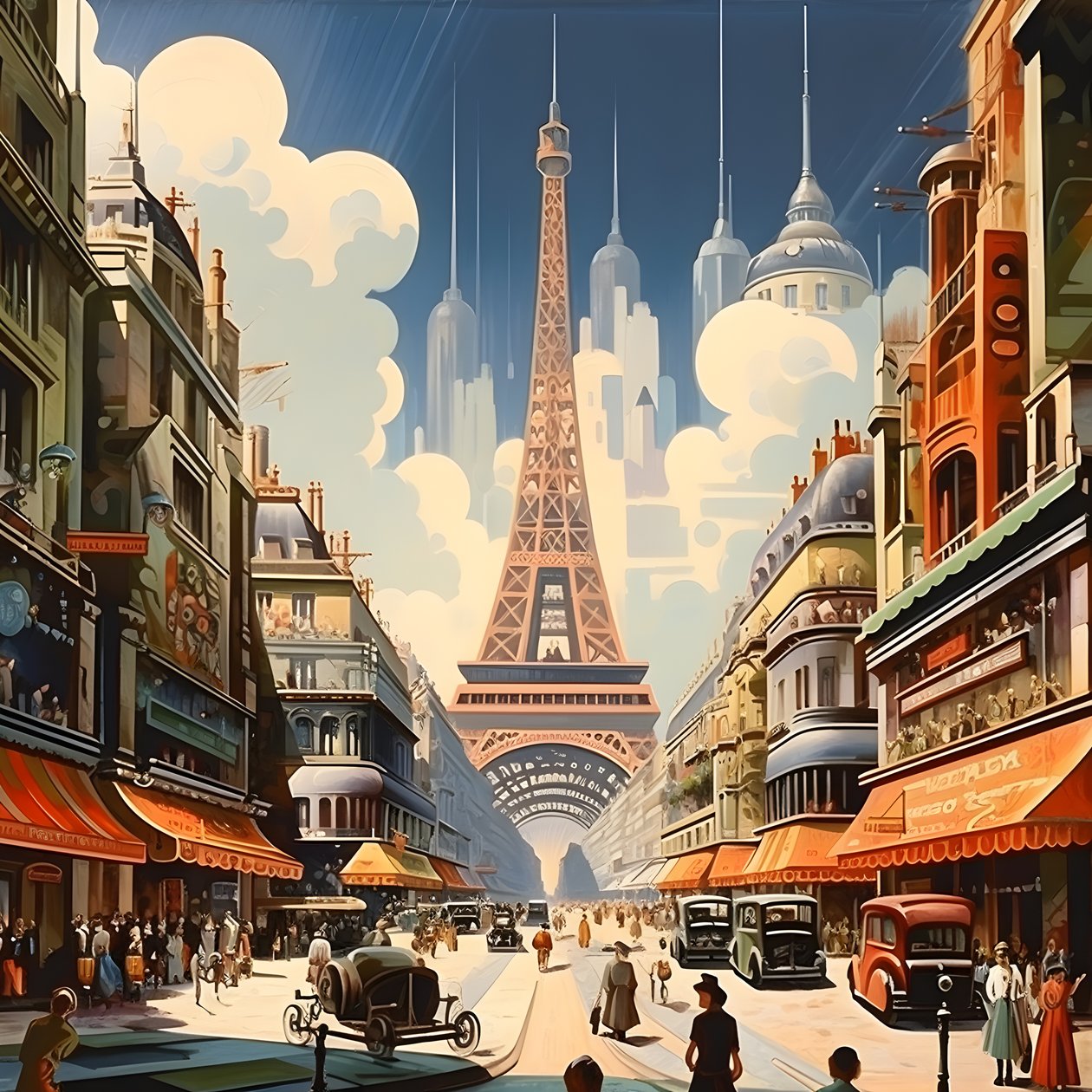 Reklam afişi, Paris, Fransa 3 by Kurt Heppke