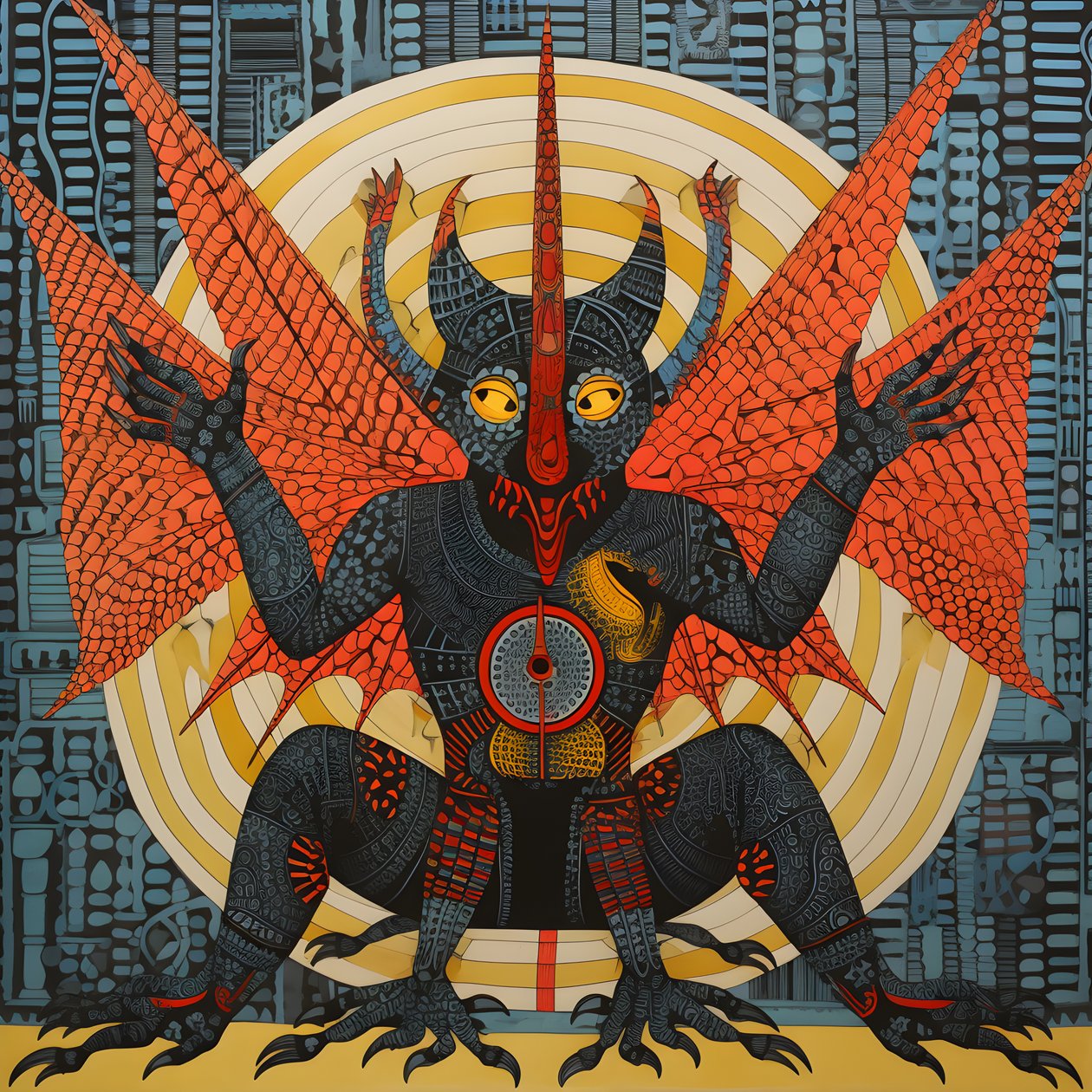 Şeytan Lucifer şeytani bir sarayda oturuyor 3 by Kurt Heppke