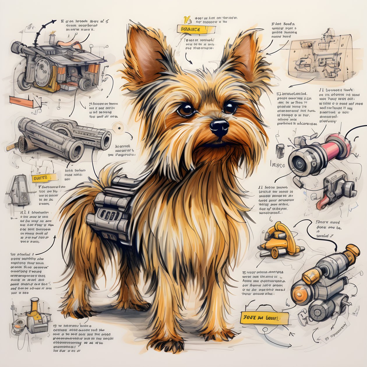 mekanik Yorkie köpeği 3 için bir açıklama by Kurt Heppke