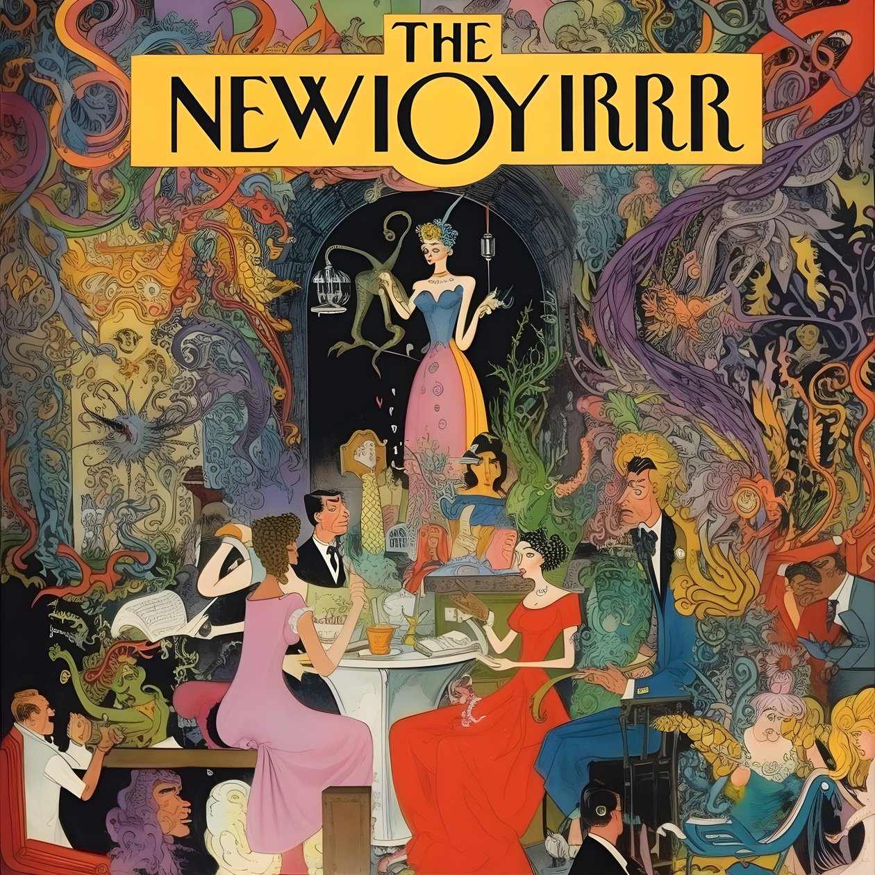 renkli new yorker kapağı vintage karikatür şakası 3 by Kurt Heppke
