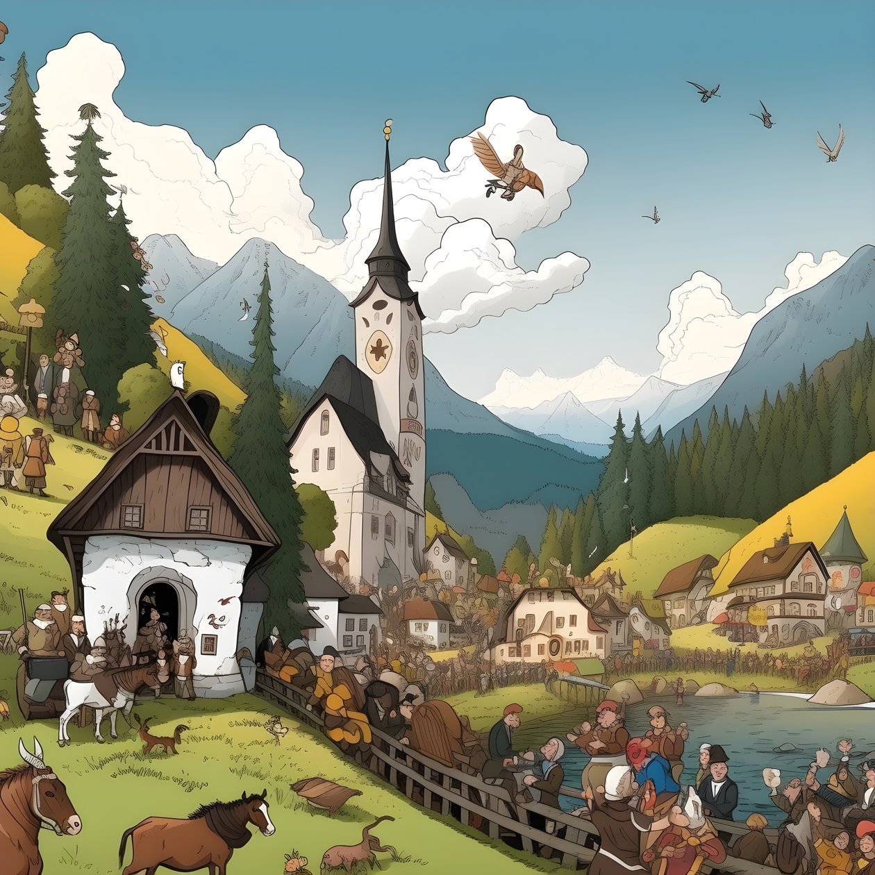Avusturya, karikatür 1 by Kurt Heppke