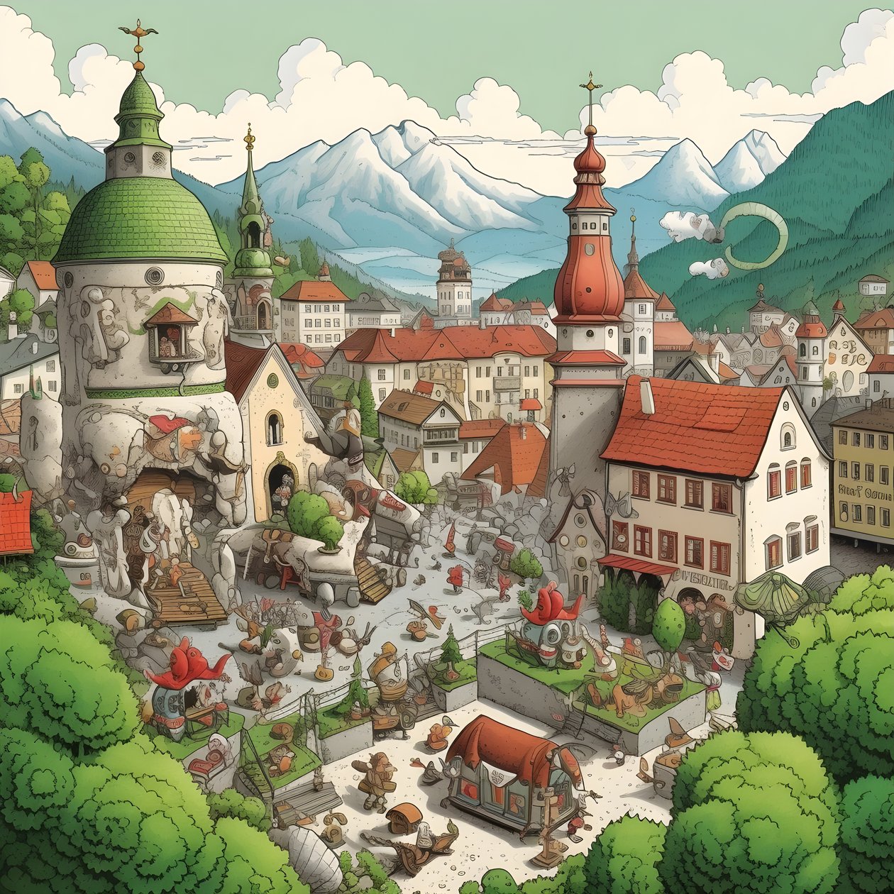 Avusturya, karikatür 2 by Kurt Heppke